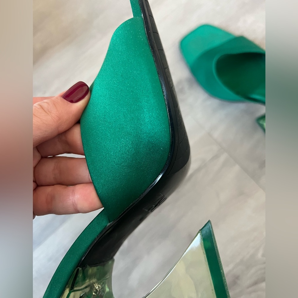 Emerald green Zara heels - Picture 5 of 10